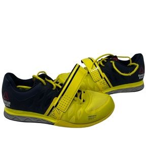Reebok CrossFit Lifter 2.0 Black/Yellow Training Lifting Gym Shoes women’s sz 10